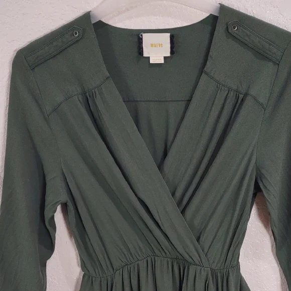MAEVE Elegant Green Women's Dress - Picture 3 of 17